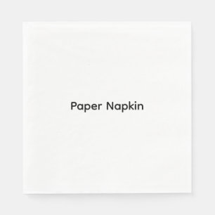 Minimalist Custom Text Personalised Paper Napkin