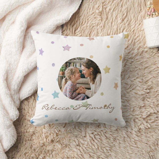 Minimalist Custom Text & Photo Cushion (Blanket)