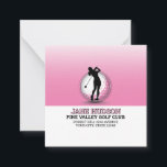 Minimalist Custom Women Golfer Monogram Design Card<br><div class="desc">Minimalist Custom Elegant Women Golfer Monogram Design Return Label,  by Edward Eksi. Easy modification of TEXTS for your needs.</div>