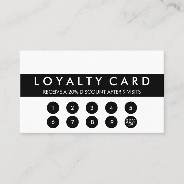 Minimalist Customer Loyalty (Front)