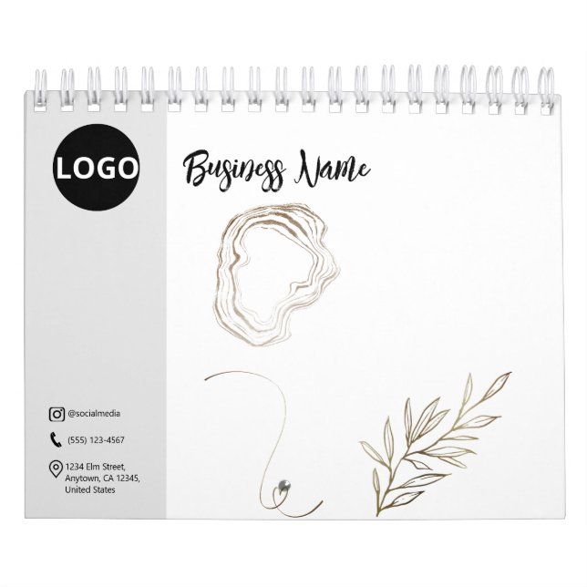 Minimalist Customisation: Black and White  Calendar (Cover)