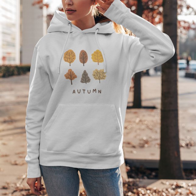 Minimalist Cute Autumn Trees  Hoodie (Creator Uploaded)
