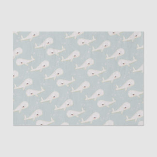 Minimalist Cute Boho Whale Sea Ocean Party Decor Tissue Paper