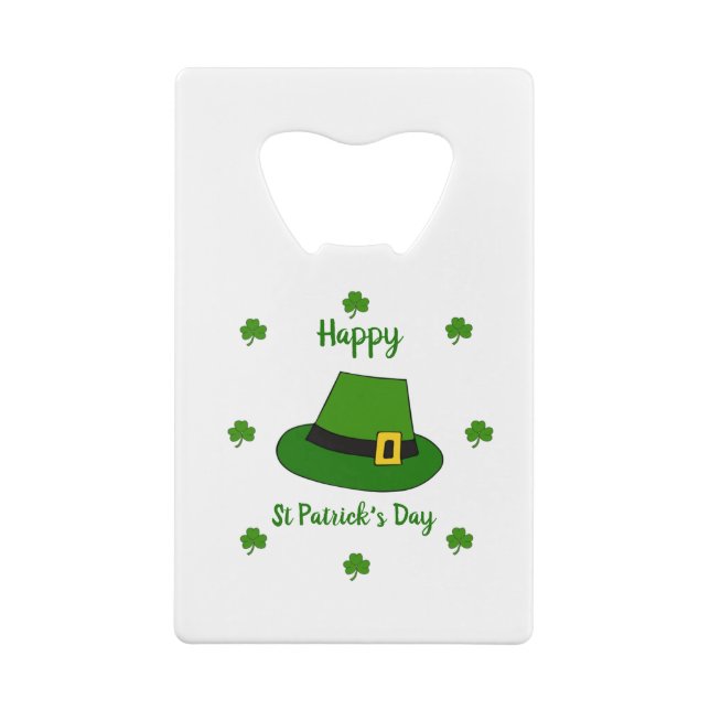 Minimalist  Cute Happy St Patrick's Day    (Back)