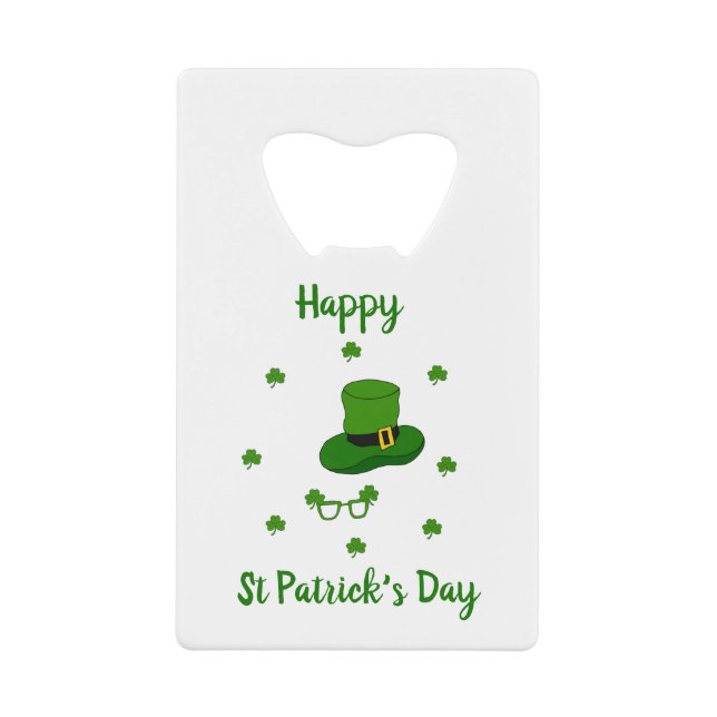 Minimalist  Cute Happy St Patrick's Day     (Front)
