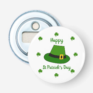 Minimalist Cute Happy St Patrick's Day Bottle Opener