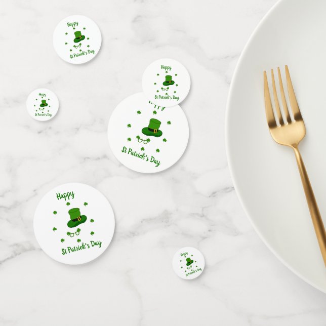 Minimalist  Cute Happy St Patrick's Day     Confetti (Group)