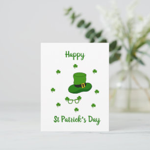 Minimalist  Cute Happy St Patrick's Day    RSVP Card