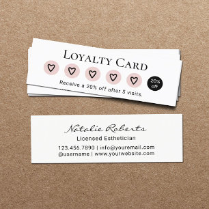 Minimalist Cute Hearts Salon Customer Loyalty