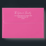 Minimalist Cute Hot Pink Matching Bat Mitzvah<br><div class="desc">Minimalist Classic Cute Hot Pink Matching Bat Mitzvah Envelope with Preprinted Return Address</div>