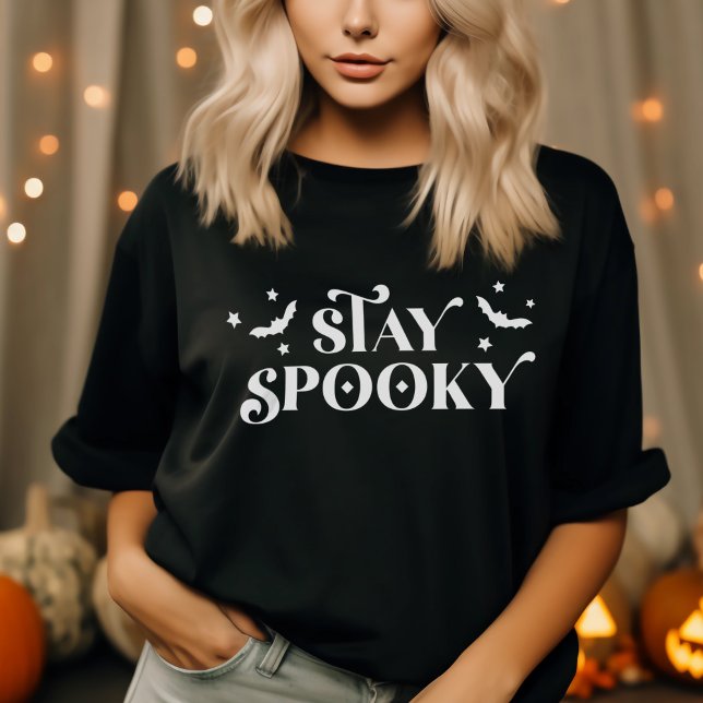 Minimalist Cute Stay Spooky Halloween Sweatshirt (Creator Uploaded)