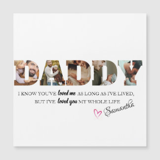 Minimalist DADDY Photo Collage Happy Father's Day 