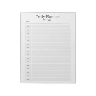 Minimalist Daily Planner - Customisable Name Notepad