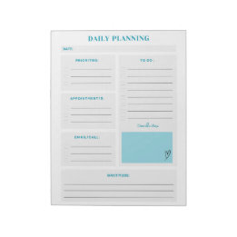 Minimalist Daily Planner Pages Notepad