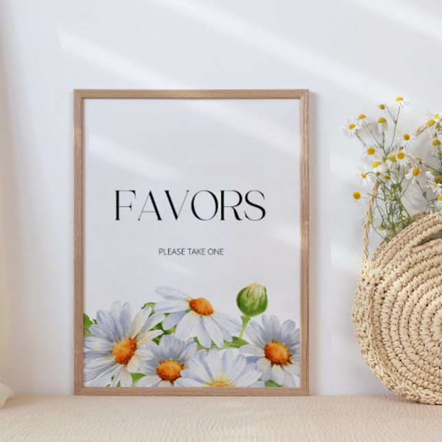 Minimalist Daisy favours please take one Poster (Creator Uploaded)