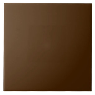 Minimalist Dark Brown Solid Colour Christmas Tile