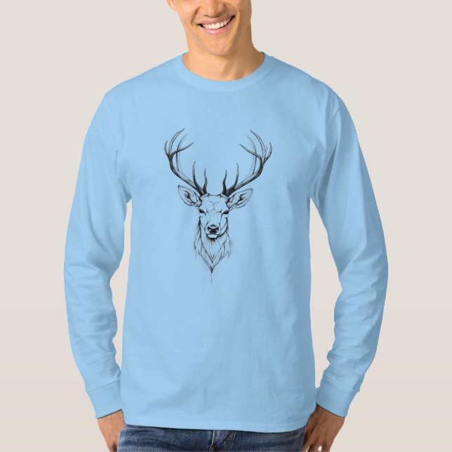 Minimalist Deer  T-Shirt (Front)