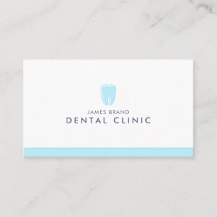 Minimalist Dental Clinic Dentist Business Card