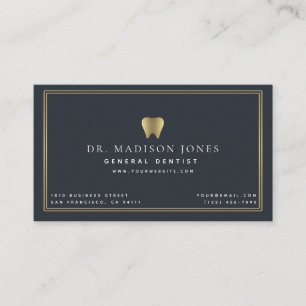 Minimalist Dentist Professional Business Card