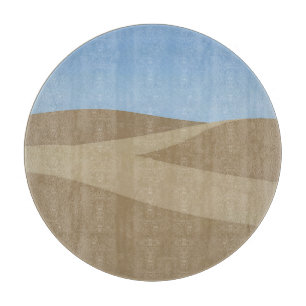 Minimalist Desert Dunes Landscape Cutting Board