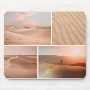 Minimalist Desert Dunes Sunset Landscape Photo Mouse Pad
