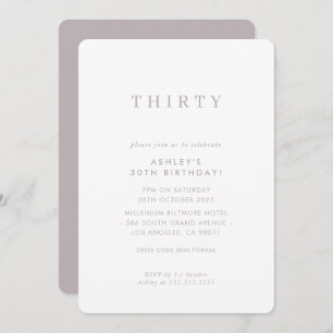 MINIMALIST design birthday chic modern mushroom Invitation