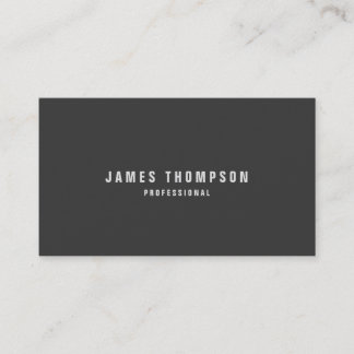 Minimalist Design Custom Colour Professional Business Card