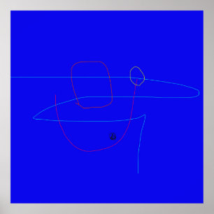 Minimalist Design Featuring Simple Geometric Lines Poster