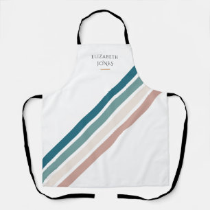 Minimalist design in pastel colours apron