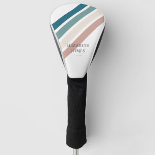 Minimalist design in pastel colours golf head cover