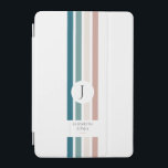 Minimalist design in pastel colours iPad mini cover<br><div class="desc">A simple,  minimalist,  elegant and modern design with pastel colours ranging from turquoise blue to ochre.
Personalise it with your name.</div>