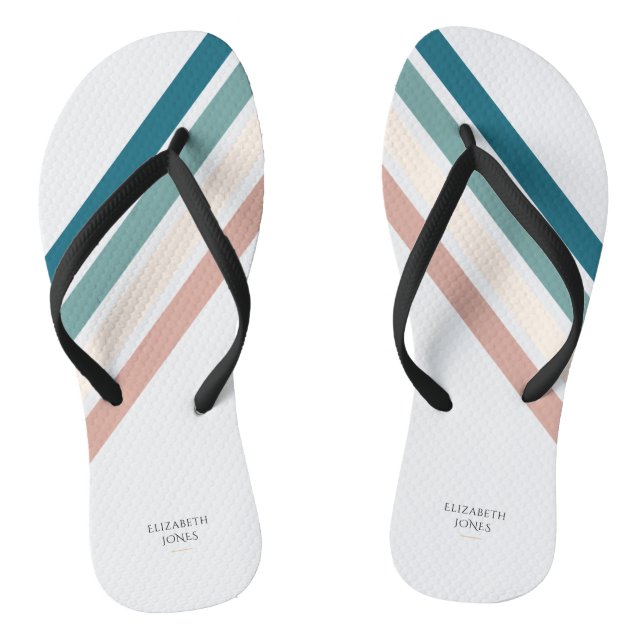 Minimalist design in pastel colours jandals (Footbed)