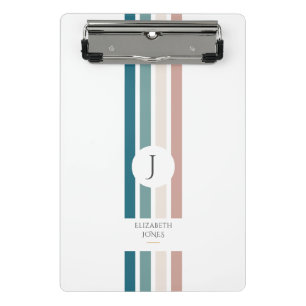 Minimalist design in pastel colours mini clipboard