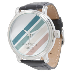 Minimalist design in pastel colours watch