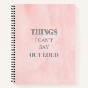 Minimalist Design Pink Notebook