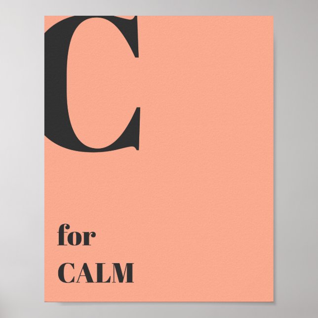minimalist design text pink pastel colours modern poster (Front)