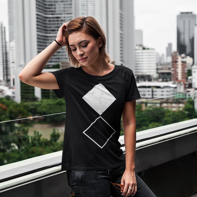 Minimalist Diamond Geometric Graphic T-Shirt (Creator Uploaded)