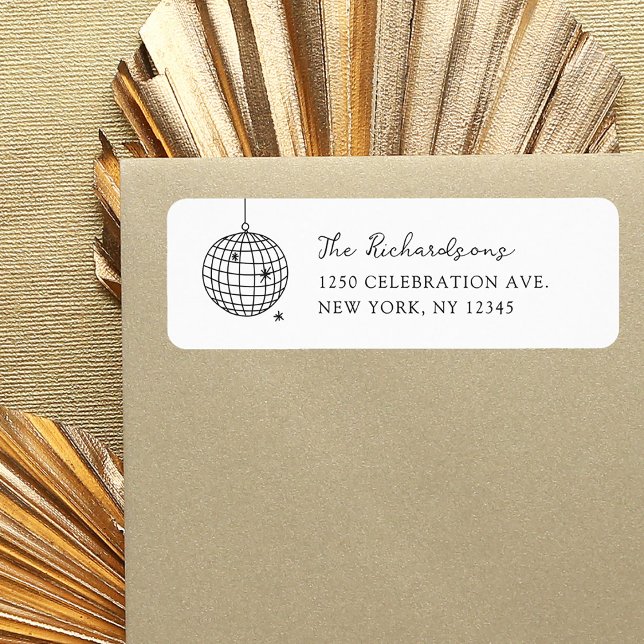 Minimalist Disco Ball | Black and White Wedding (Creator Uploaded)