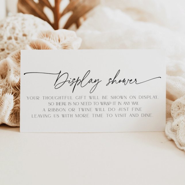 Minimalist Display Shower Bridal Shower Enclosure Card (Creator Uploaded)