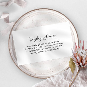 Minimalist Display Shower Enclosure Card