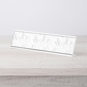 Minimalist Distressed Academic Texture Desk Name Plate