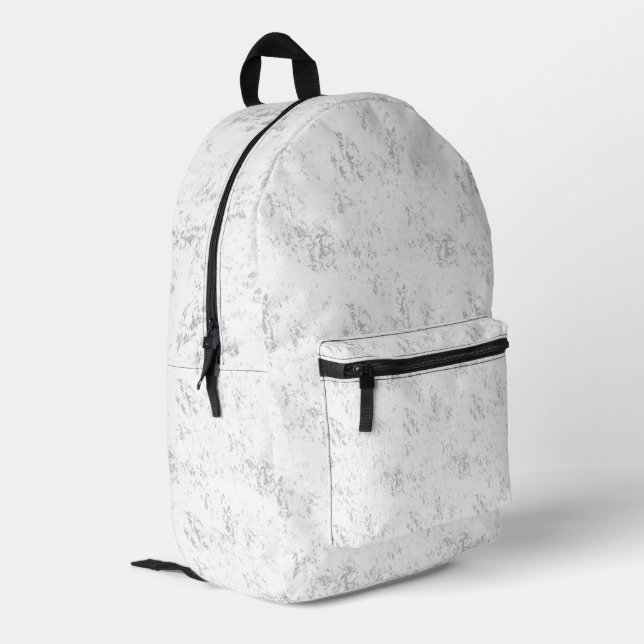 Minimalist Distressed Academic Texture Printed Backpack (Back Corner Left)