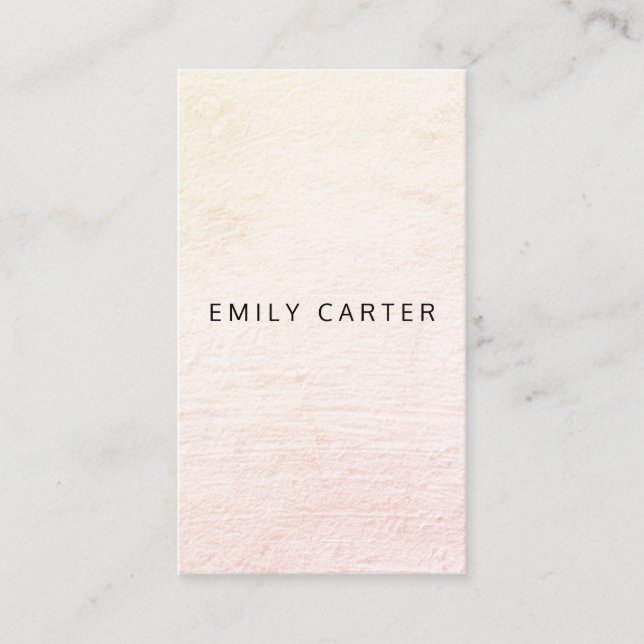 Minimalist Distressed Business Card (Front)