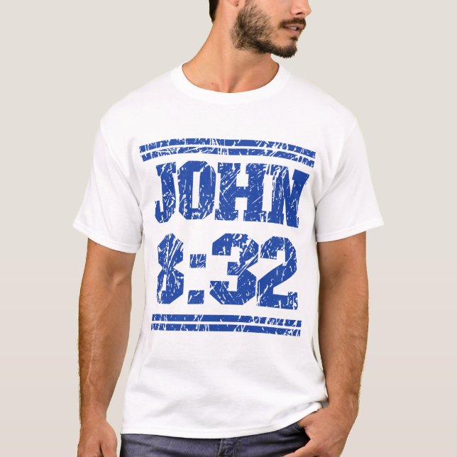 Minimalist Distressed Christian Bible Verse Tee (Front)