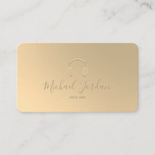 Minimalist DJ Business Card