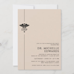 Minimalist DNP Doctor of Nursing Practice Graduate Invitation