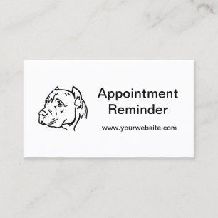 Minimalist Dog Care Services Appointment Card