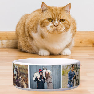 Minimalist Dog Cat Pet's Photo Food Water Drink Bowl