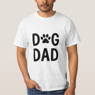 Minimalist Dog Dad T-Shirt   Playful Hand-Drawn Ty