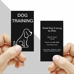 Minimalist Dog Training Business Card
